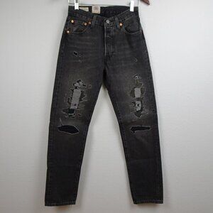 Levi's 501 '54 Jeans Men's Size 29x32 Black Denim Distressed READ MEASUREMENTS